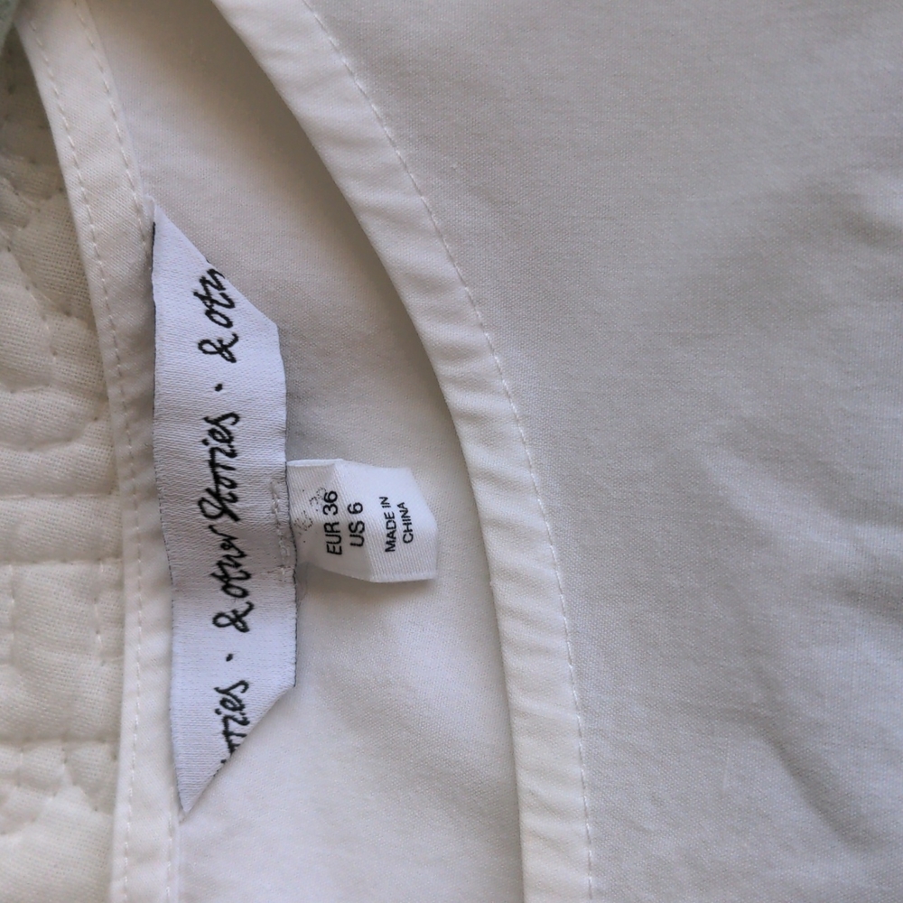 And Other Stories Poplin Collarless Shirt - Picture 7 of 9
